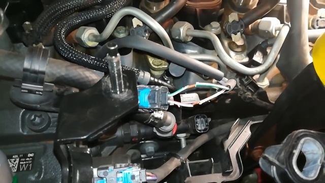 Установка обманки. Убираем троение в мороз 1.5 дци  к9к 636 Рено Сценик 3