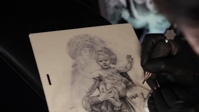 Татуировка на искусственной коже | Tattoo timelapse on fake skin
