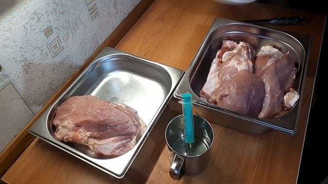 Копченый окорок. Засолка мяса для копчения
