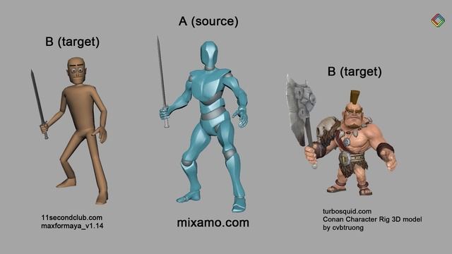 Базовый онлайн-курс "PRO - ретаргет анимации". Retarget animation PRO. (RUS)
