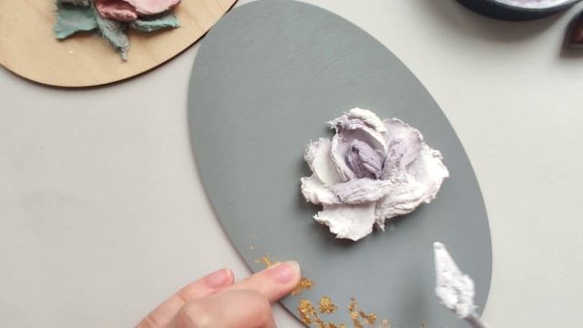 Как же это красиво!!! Цветы из штукатурки. Скульптурная живопись