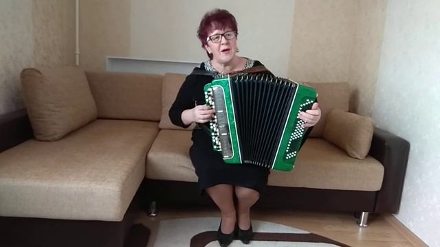 " НА ЗНАКОМОЙ СКАМЬЕ". Народная, всеми любимая песня. ИРЕНА ШЕМИС (баян)