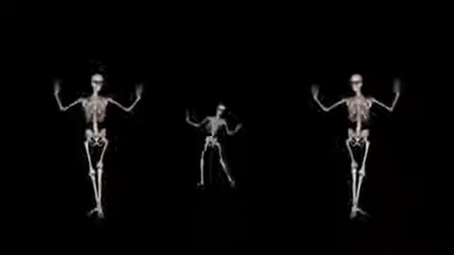 Как выглядит скелет когда человек танцует