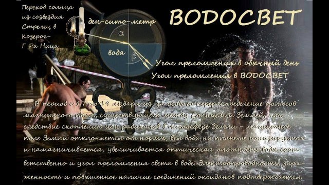 Водосветие в крещенский праздник АЗ БУКА ИЗТИНЫ РУСЬ