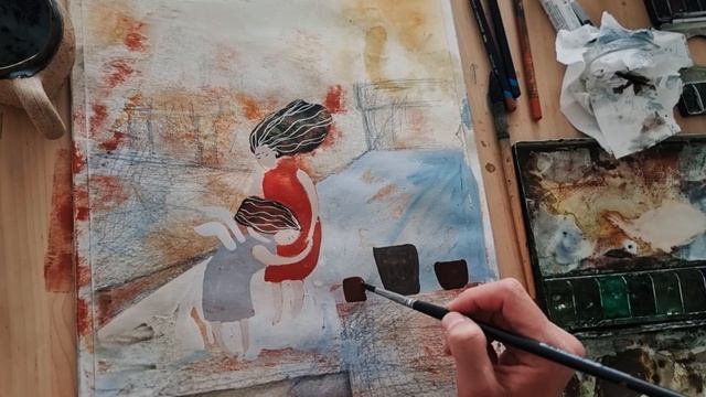 Встреча с собой. Визуальные стихи. Читает и рисует автор и художник Ольга Круглова.