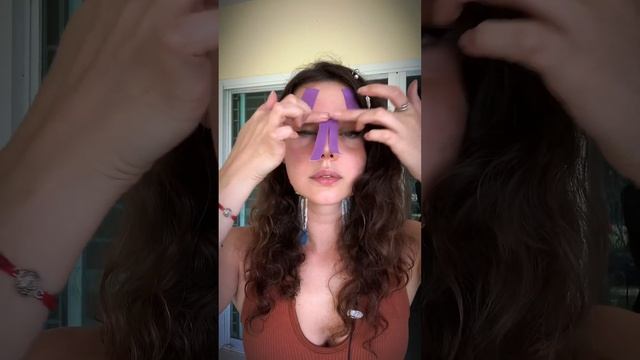 Избавляемся от НОСОГУБКИ И МЕЖБРОВКИ с помощью тейпирования