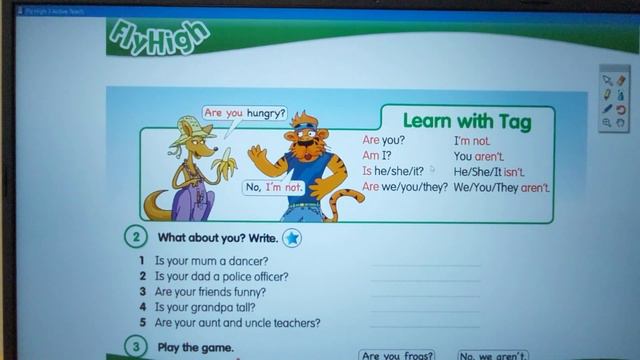 Fly High 3 Lesson 2: Дієслово to be: заперечна форма та питальна з короткими відповідями