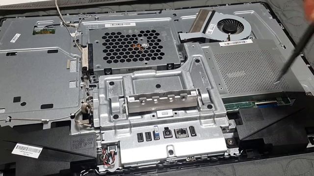 Разборка и замена HDD на SSD в моноблоке HP pavilion all in one PC 24b231ur