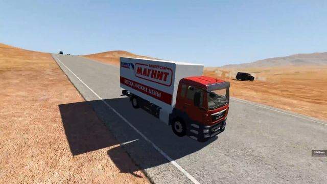 КОЛЛЕКТОРЫ ХОТЕЛИ ЗАБРАТЬ ГРУЗ, НО ДАЛЬНОБОЩИК ПОШЁЛ НА ТАРАН | BeamNG.drive