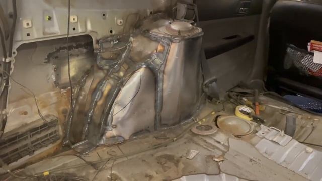 Сварочные работы. Восстановление задних стаканов Subaru Forester ?