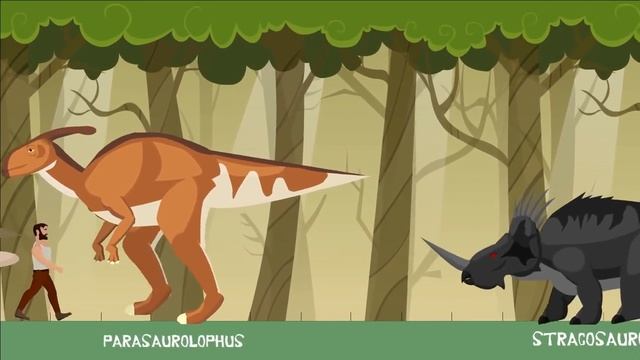 Walking Dinosaurs: Dinosaurs Size Comparison | Dino Animation