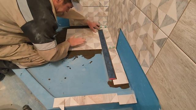 Укладки плитку в душевой поддон. Душевая кабина своими руками