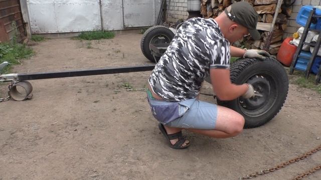 Прицеп - Подкат на поворотных кулаках, Своими Руками, мини эвакуатор)) все размеры и материал.