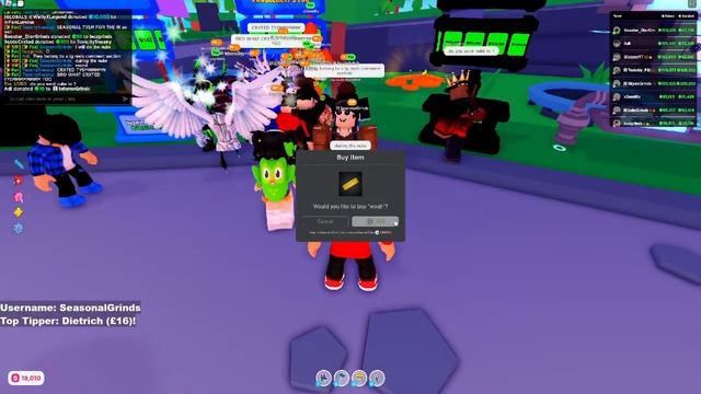 ROBLOX Pls Donate donation madness (NUKING LIVE!!)