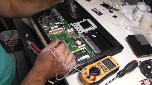 Учимся правельно прогревать северный мост и ведеочип в ноутбуке Asus K70AB K50AF K50AB