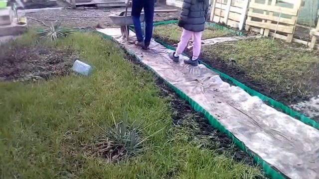 Дорожки из гравия Зимние работы на участке 4 сотки Дом на юге