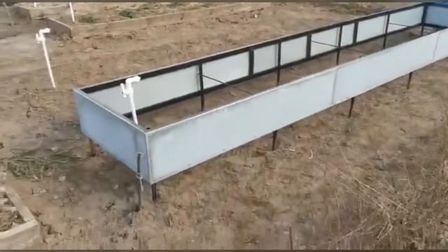 Грядки из плоского шифера