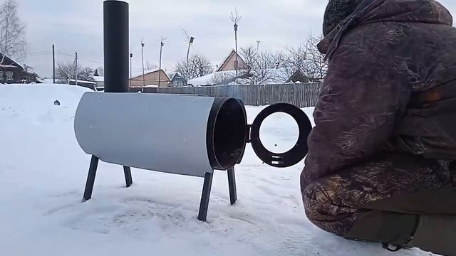 Отличная печка в гараж своими руками.