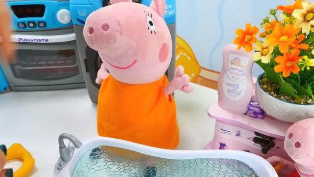 Игры Свинки Пеппы - Свинка Пеппа купает Джорджа