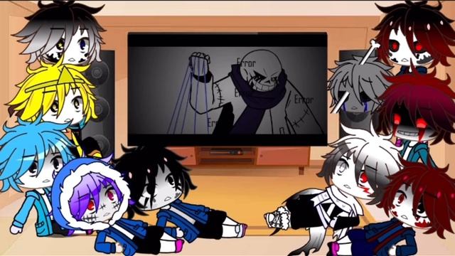 Sans AU’s react to Player vs Error (requested) / РЕАКЦИЯ АУ САНСОВ НА ИГРОК ПРОТИВ ЭРРОР (запрос)