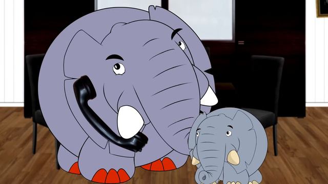 Five little Elephants jumping on the Bed - Children's Songs