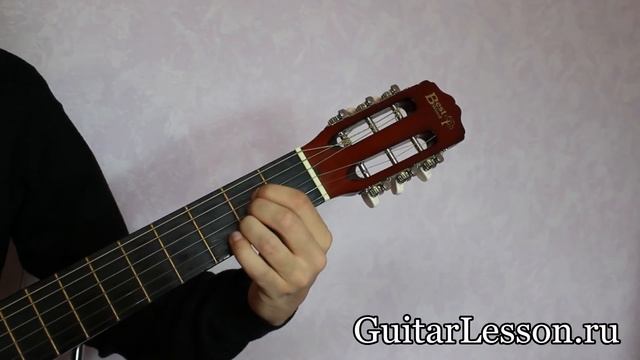 Аккорд А на гитаре