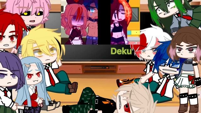 Mha react to deku as random gacha tiktok//gacha club\\BakuDeku||part3/?