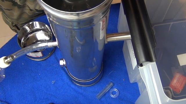 Дымогенератор #2 из нерж. труб дымохода.