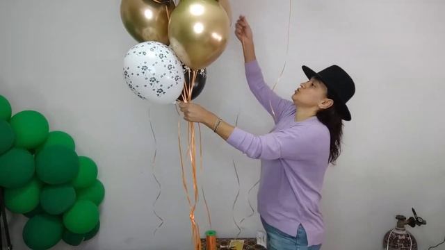 Как сделать фонтан из воздушных шаров