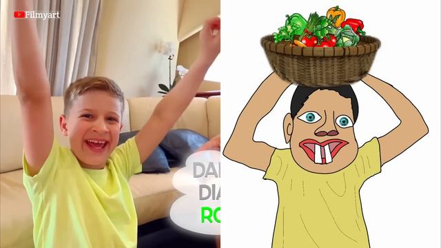 Diana and Roma funny Boat Challenge drawing meme -  Diana and Roma funny drawing meme