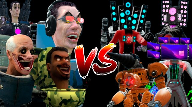 🔥😎😁🧡СКИБИДИ ТУАЛЕТЫ VS КАМЕРАМЕНОВ. ЭПИЧНЫЙ ТУРНИР 3 НА 3 ПЕРСОНАЖА. ГАРРИС МОД🚨