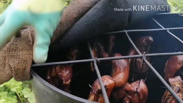 Горячее копчение в 200литровой бочке