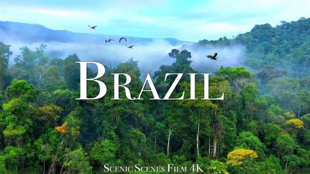 Brazil 4K Nature Relaxation Film - Meditation Relaxing Music - Amazing Nature