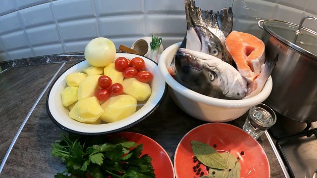 Уха из семги! Съели все мгновенно!