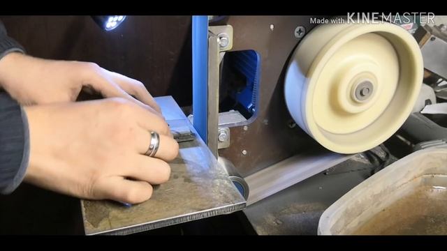 Изготовление ножа своими руками. Нож на гриндере. How to make a knife.