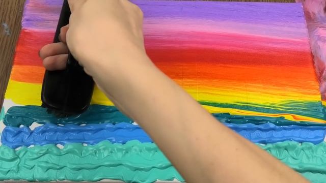 РАЗВИВАШКА для детей и родителей! Уроки рисования простых пейзажей// Акриловая живопись!