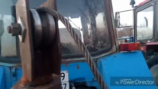 ОБЗОР САМОДЕЛЬНОГО ОТВАЛА НА МТЗ-82. ЛЕБЁДКА НА МТЗ!!!