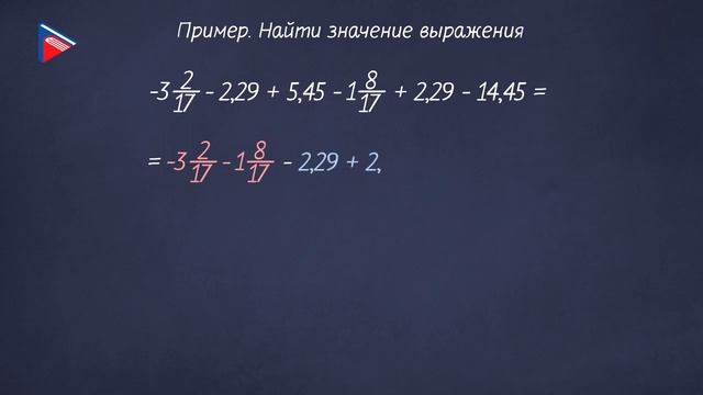 6 класс - Математика - Рациональные числа. Свойства действий с рациональными числами