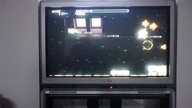 Xbox 360 gameplay in 480i via component, on a Toshiba 36ZP18P CRT TV.