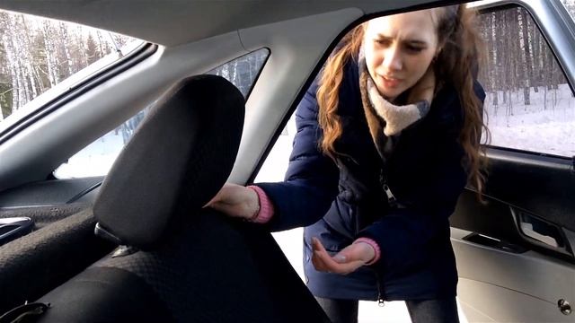 Как разложить и сложить заднее сиденье в приоре хэтчбек | Автошкола для девушек