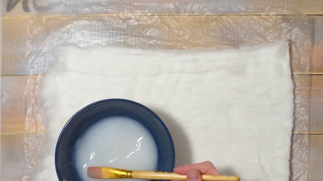 Делаем ватный лист для ватной игрушки. Пошаговый мастер-класс.
