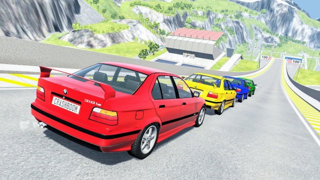Автокатастрофы с потерей контроля #52 – BeamNG Drive