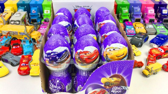 Машинки Тачки из Мультика Распаковка Шоколадных Яиц с Сюрпризом
