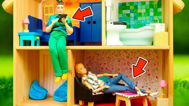 Новый дом Барби и Кена – Куклы делают ремонт!