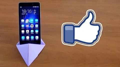 Оригами подставка под смартфон из бумаги - подставка под телефон своими руками