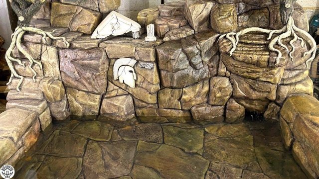 ВОДОПАД из ЦЕМЕНТА своими руками. ДЕКОРАТИВНЫЙ камень. Арт - бетон.