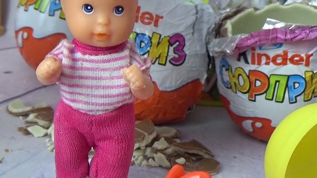 Катя и Макс веселая семейка Диана и киндеры в магазине сюрприз мультики куклы барби.