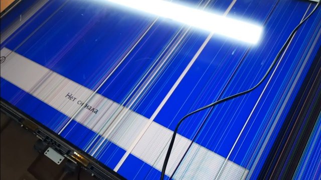 Полосы на экране телевизора Philips, причины, устранение..mp4