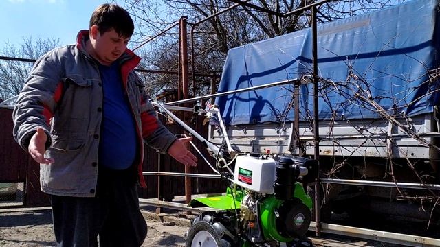 Дизельный Мотоблок 9лс,Обзор.