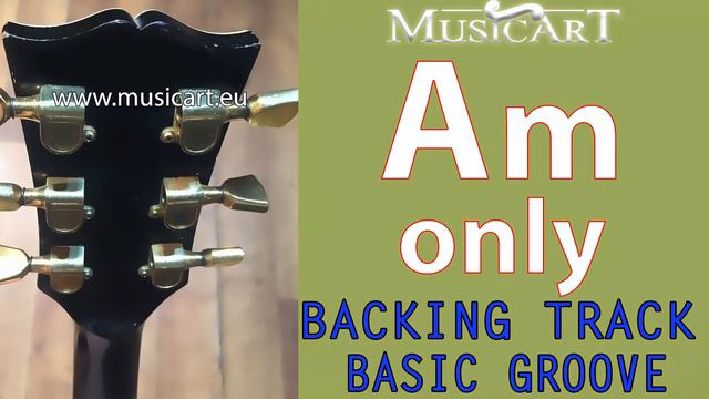 Am, one chord backing track (A minor, A-)